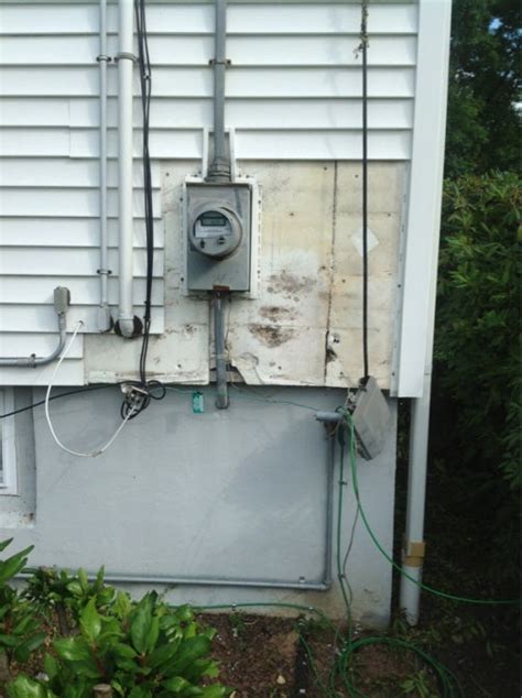 siding around electric meter